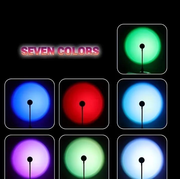 Seven-Colour USB Sunset Lamp